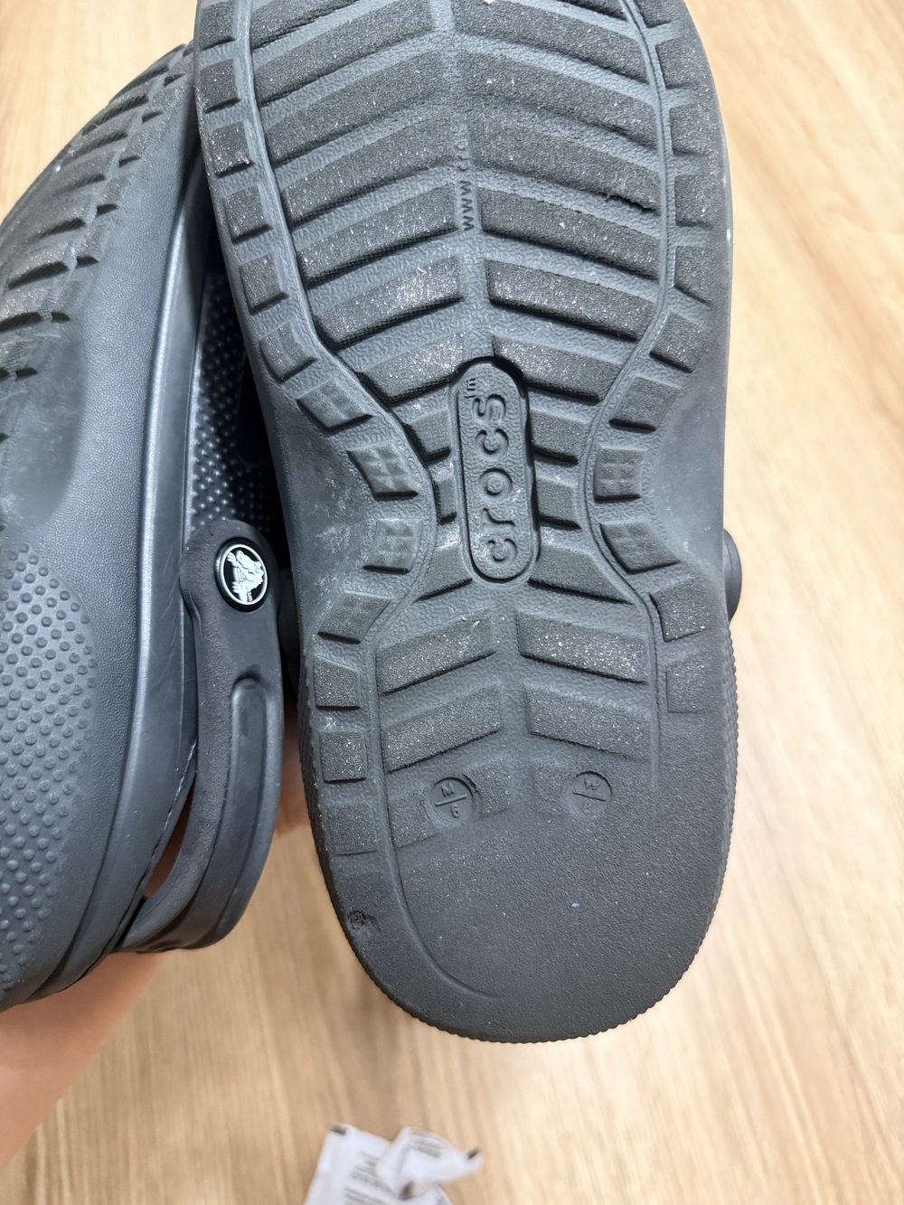 CROCS Classic Black Adult Clog with Heel Strap